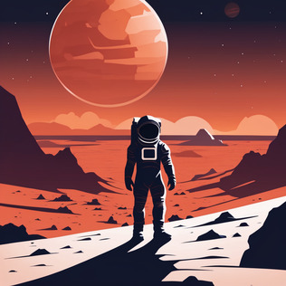 Astronaut on mars